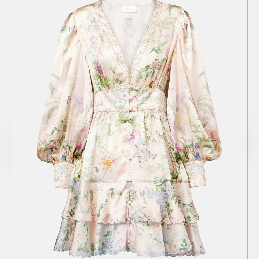 Camilla button front frill dress - Picture 7 of 15